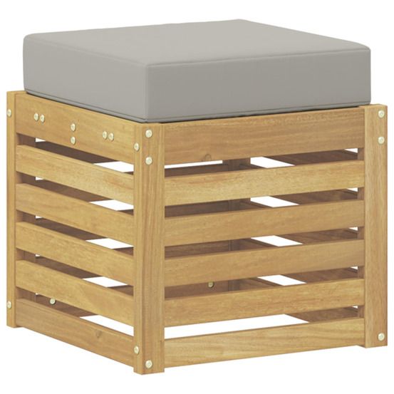 Banc de jardin bois d'acacia massif blanc