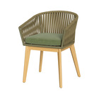 Olive - chaise de jardin en tissu et d'acacia