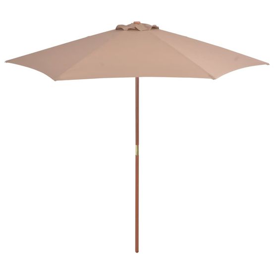 PARASOL AVEC MAT EN BOIS 270 2-(868022)