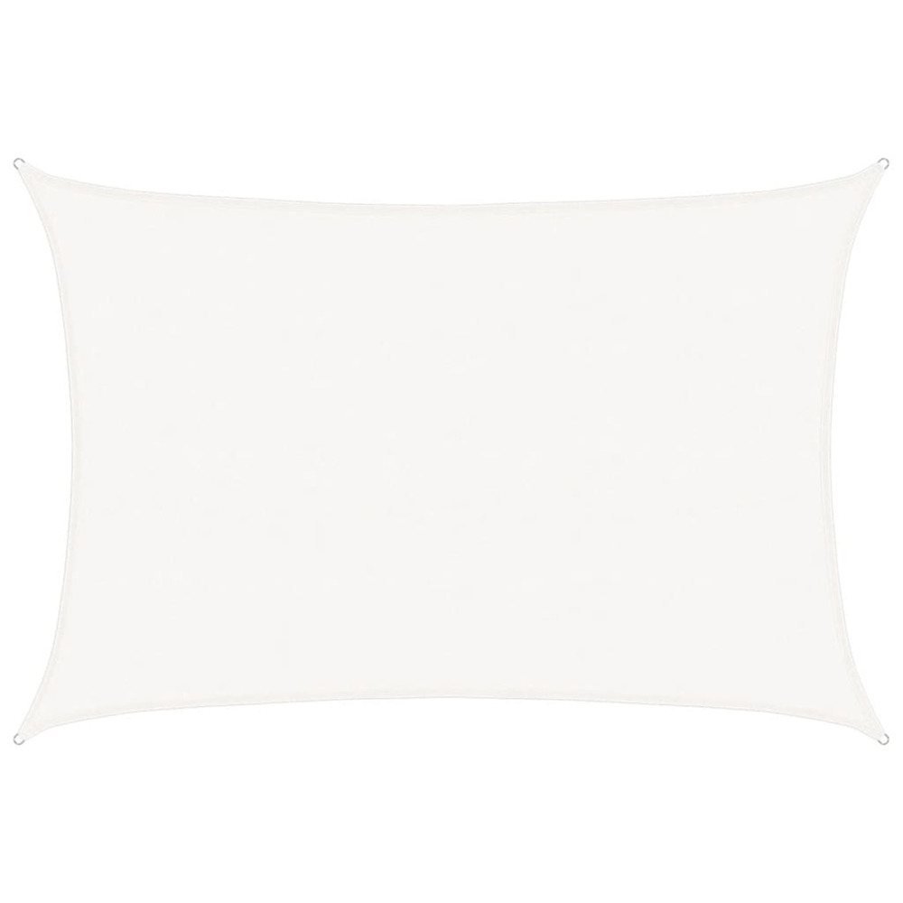 Voile d'ombrage 160 g/m² blanc 5x7 m pehd