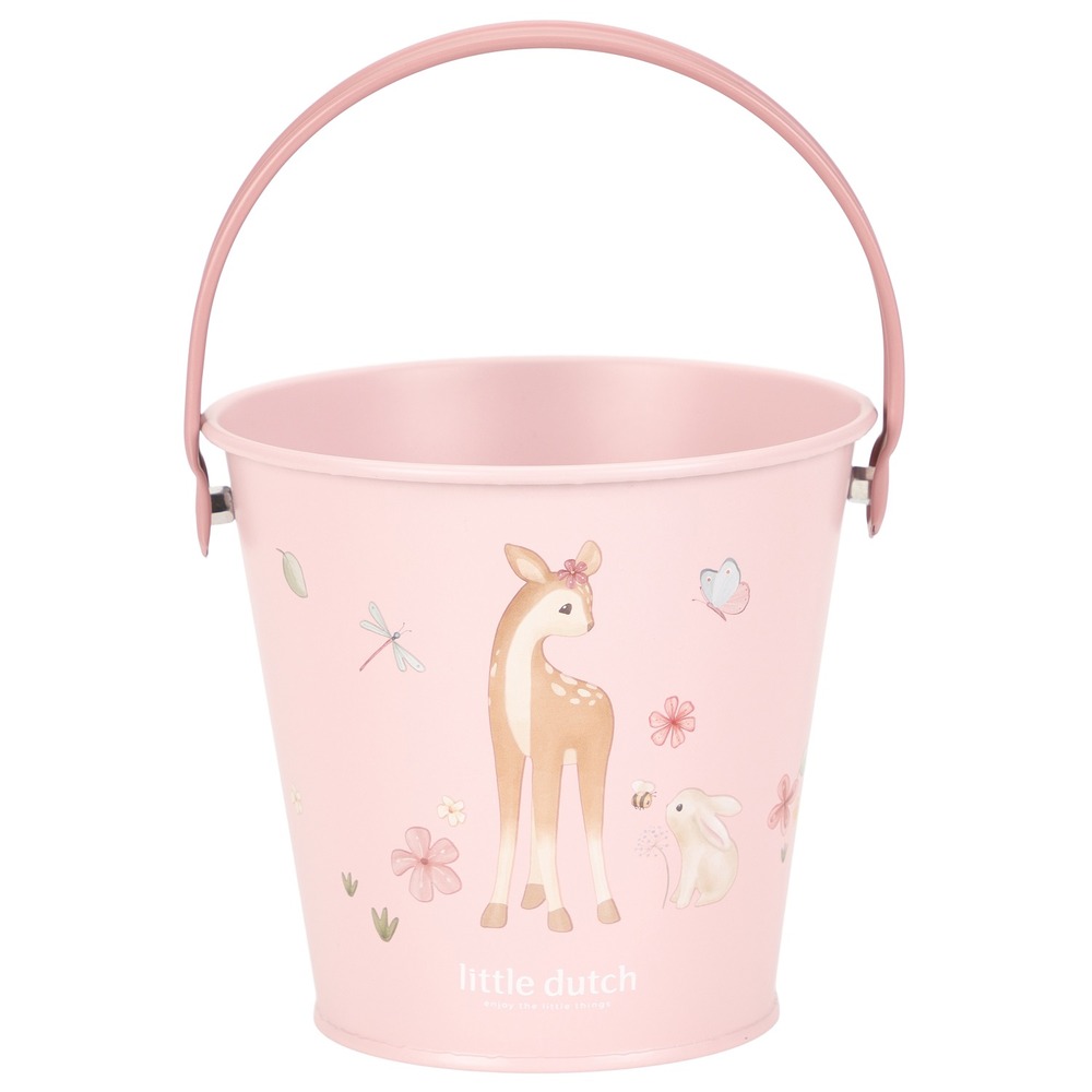 Seau rose fairy garden