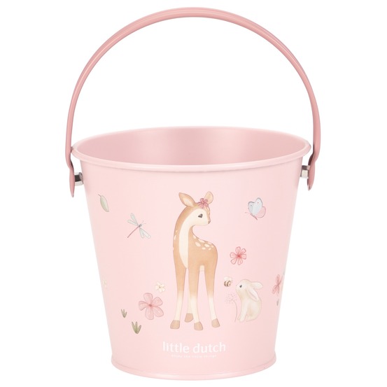 Seau rose fairy garden