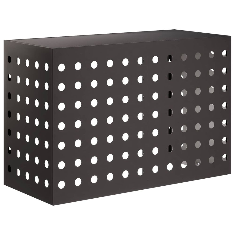 Housse de climatiseur noir 90 x 40 x 60 cm acier
