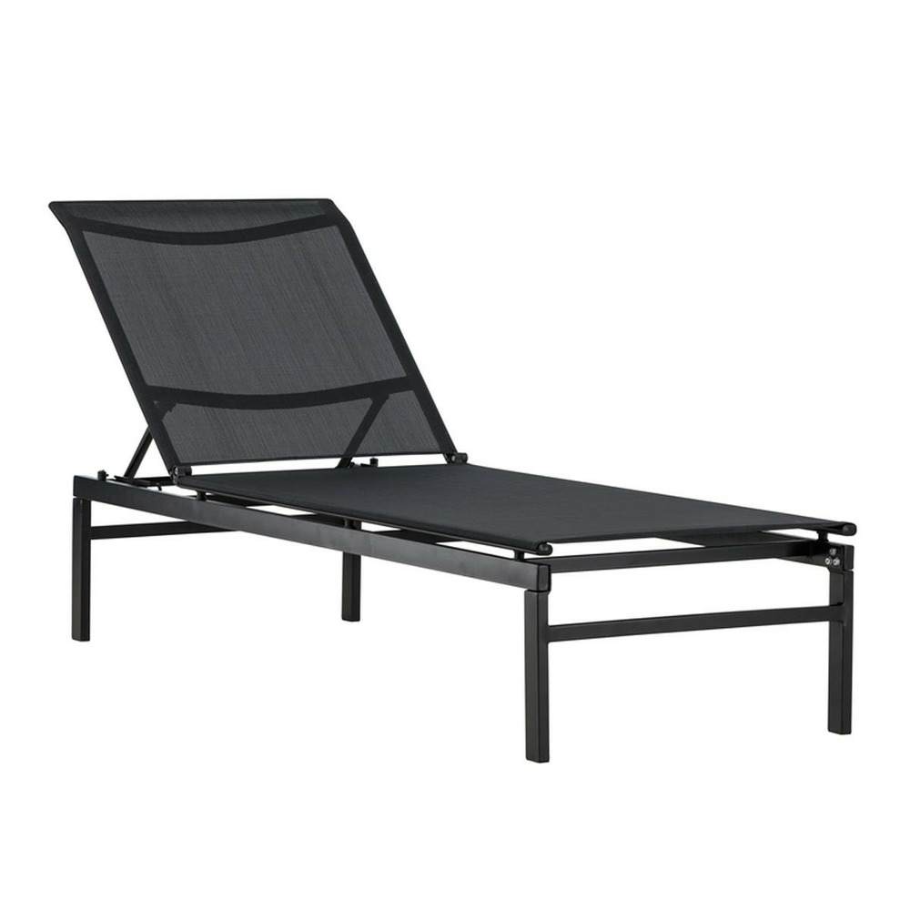 Chaise longue en métal 