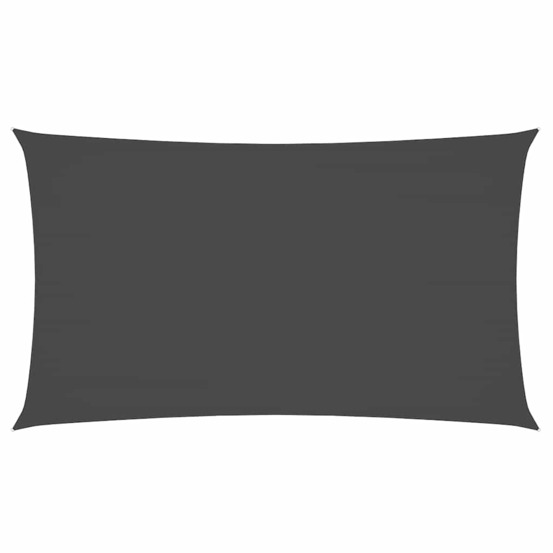 Voile de parasol tissu oxford rectangulaire 2x4,5 m anthracite