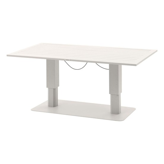 Table de jardin relevable rectangulaire