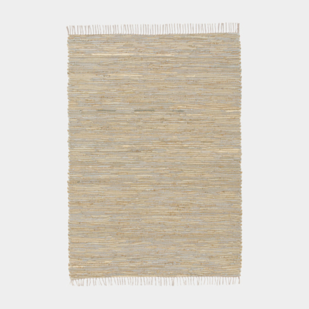 Tapis en matière recyclée - japandi - couleurs nudes - 120 x 170 cm