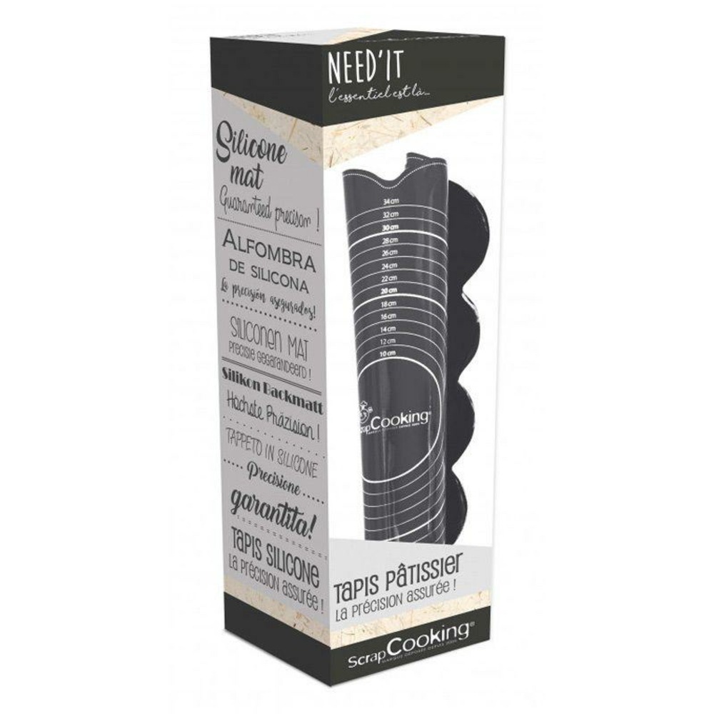 Tapis de pâtissier en silicone 60 x 43,5 cm