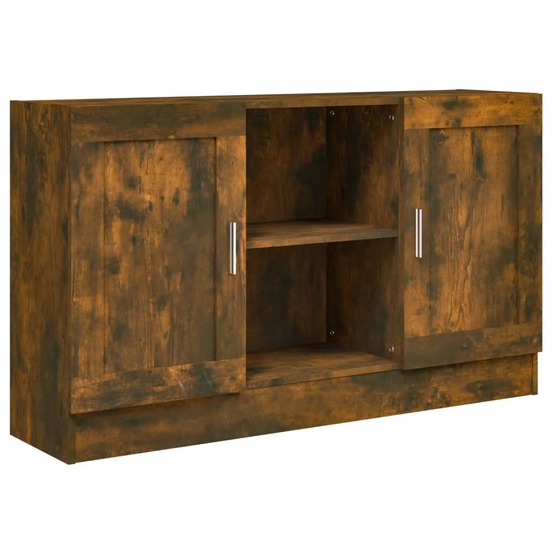 Buffet bahut commode armoire meuble de rangement organisateur cuisine salle de séjour salon 120 x 30,5 x 70 cm bois d'ingénie