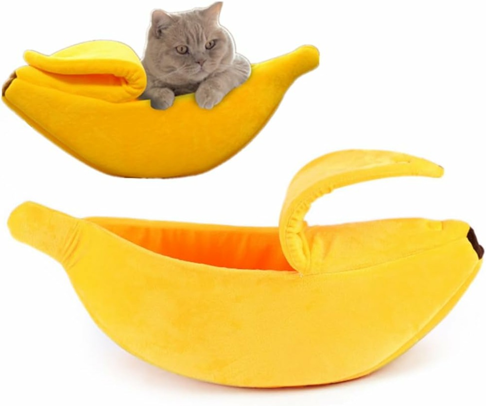 Panier créatif en forme de banane pour chien et chat