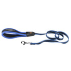 Ferplast laisse pour chien en nylon ergocomfort, poignée ergonomique, rembourrage doux, longueur 120 cm x 2 cm, bleu