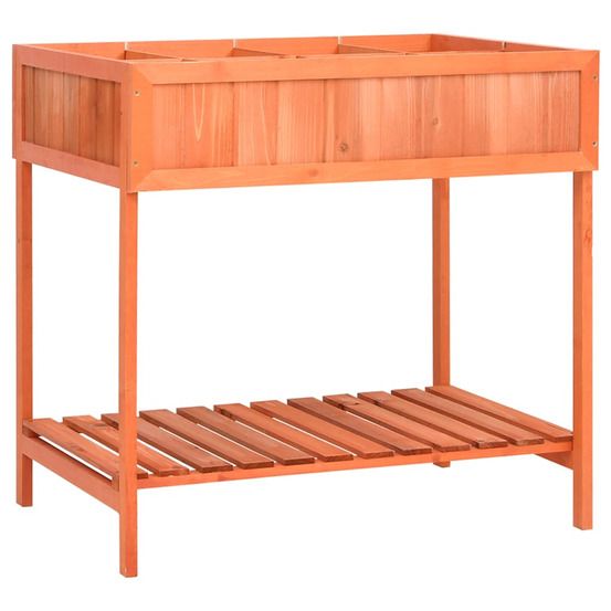 Jardinière d'extérieur à herbes 80x60x80 cm bois de sapin massif