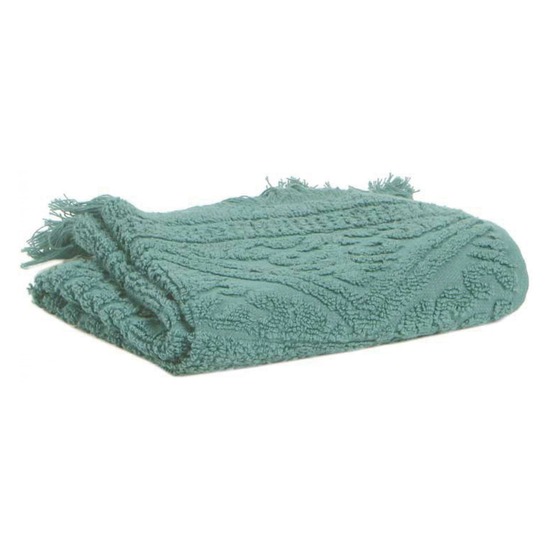 Drap de douche zoe vert de gris 70 x 140 cm