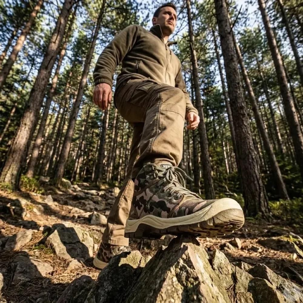 Chaussures sécurité desert montantes camo norme s3