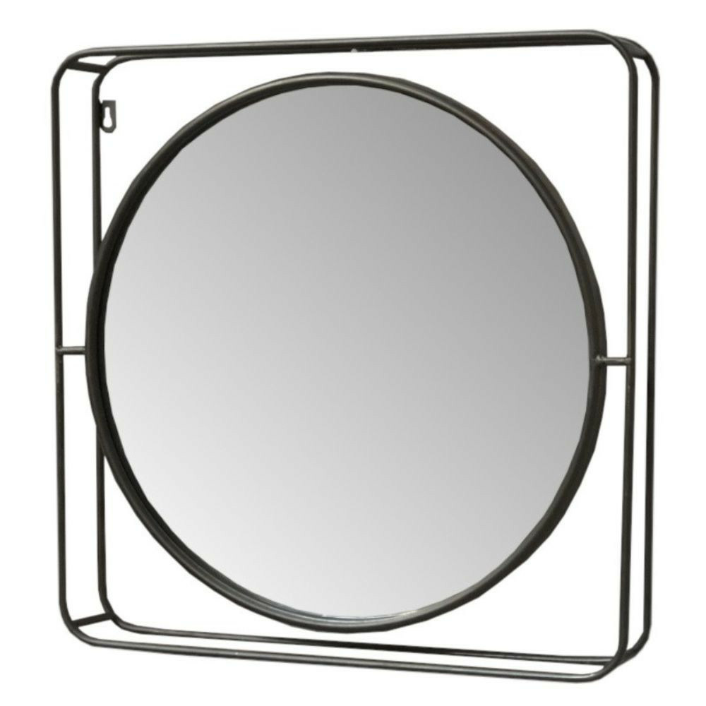 Miroir en métal cuivré 51 x 51 x 8