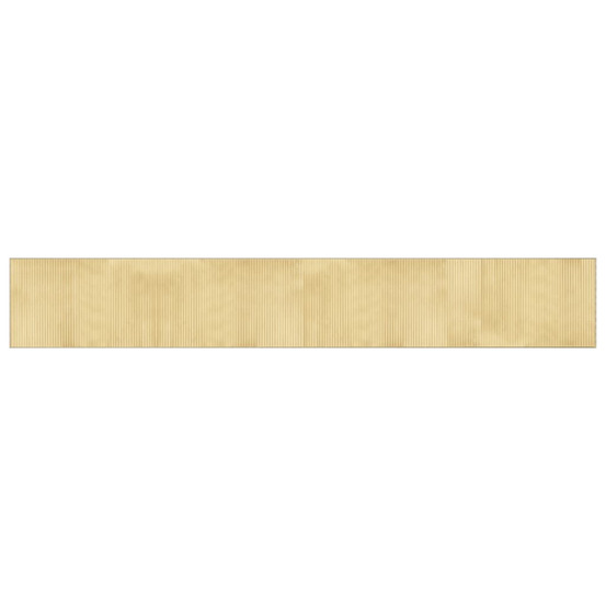 Tapis rectangulaire naturel clair 60x400 cm bambou