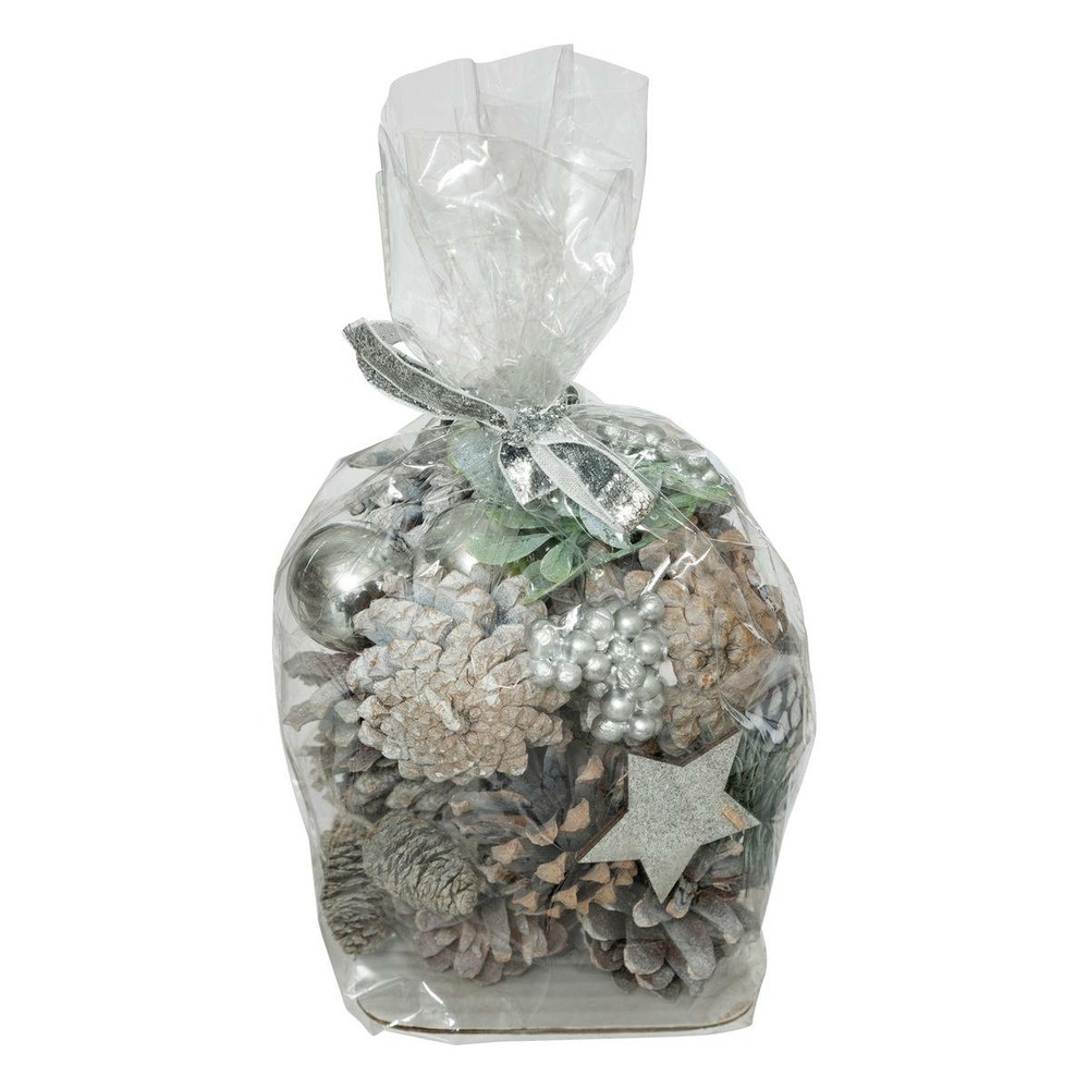 Sachet d'accessoires déco de table nature 110 gr argent