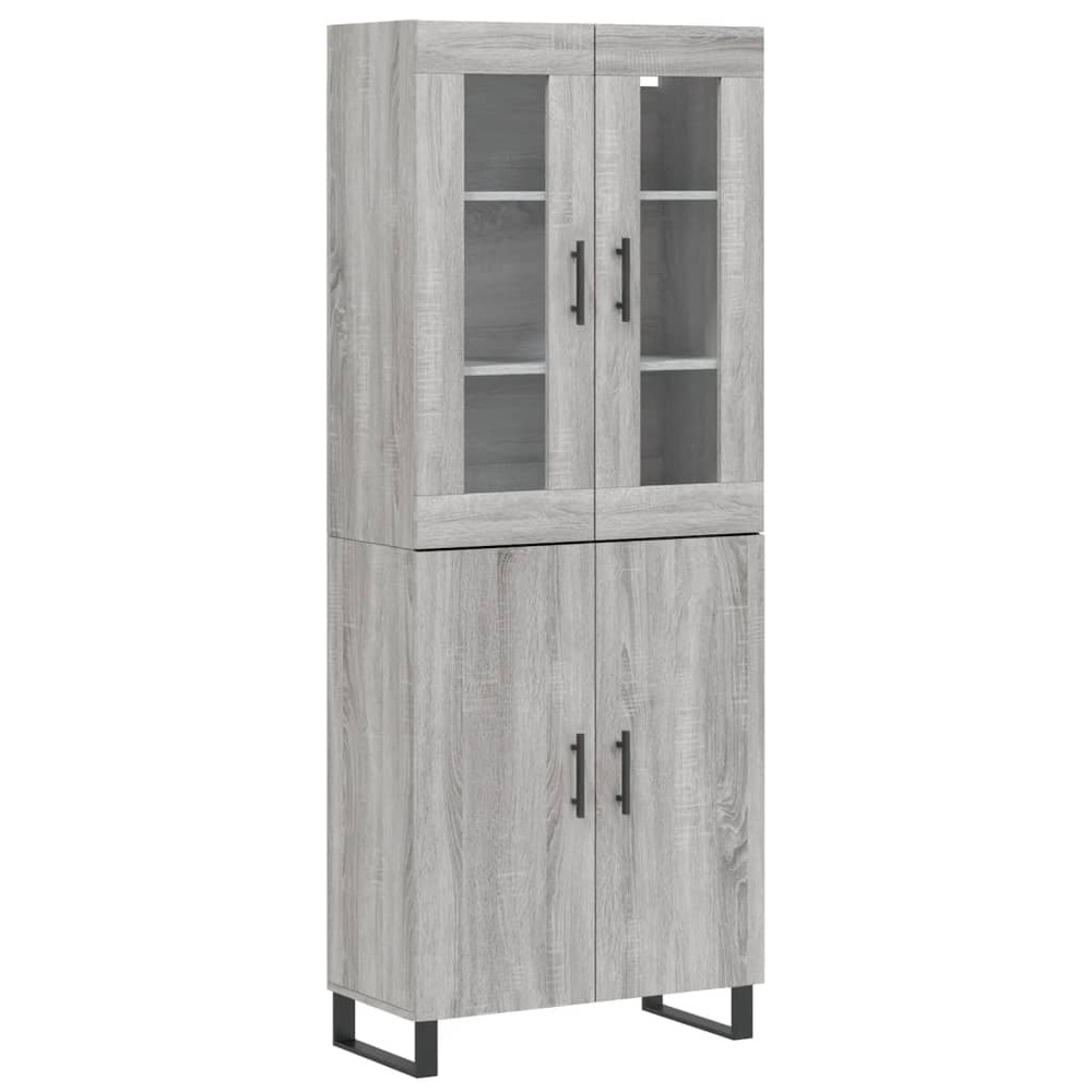 Buffet bahut commode armoire meuble de rangement organisateur cuisine salle de séjour salon haut sonoma 69,5 x 34 x 180 cm bo