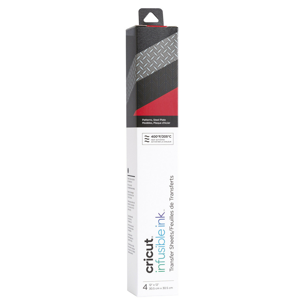 4 feuilles de transfert acier 30,5 x 30,5 cm - cricut