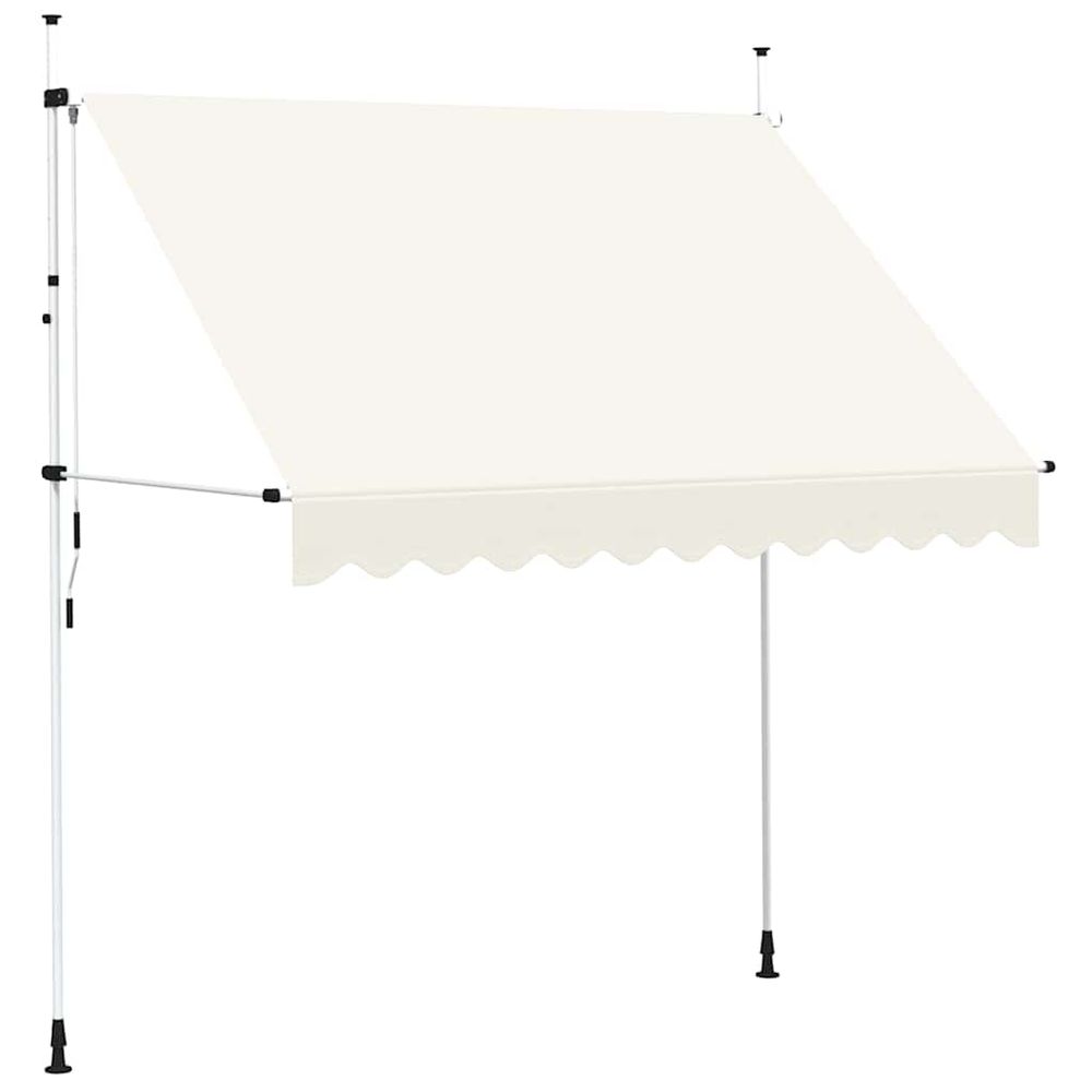 Auvent manuel rétractable 250 cm crème