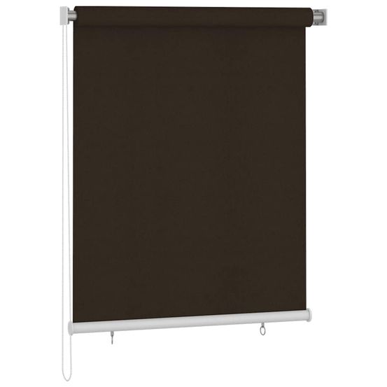 Store roulant d'extérieur 125 (l) x 140 (h) cm marron