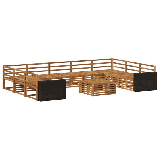 Ensemble de canapés d'extérieur 10 pc naturel