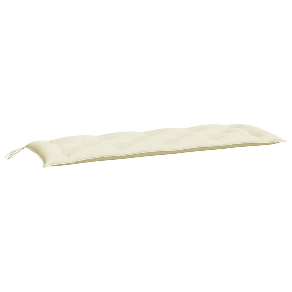 Coussin de banc de jardin crème 150x50x7 cm tissu oxford