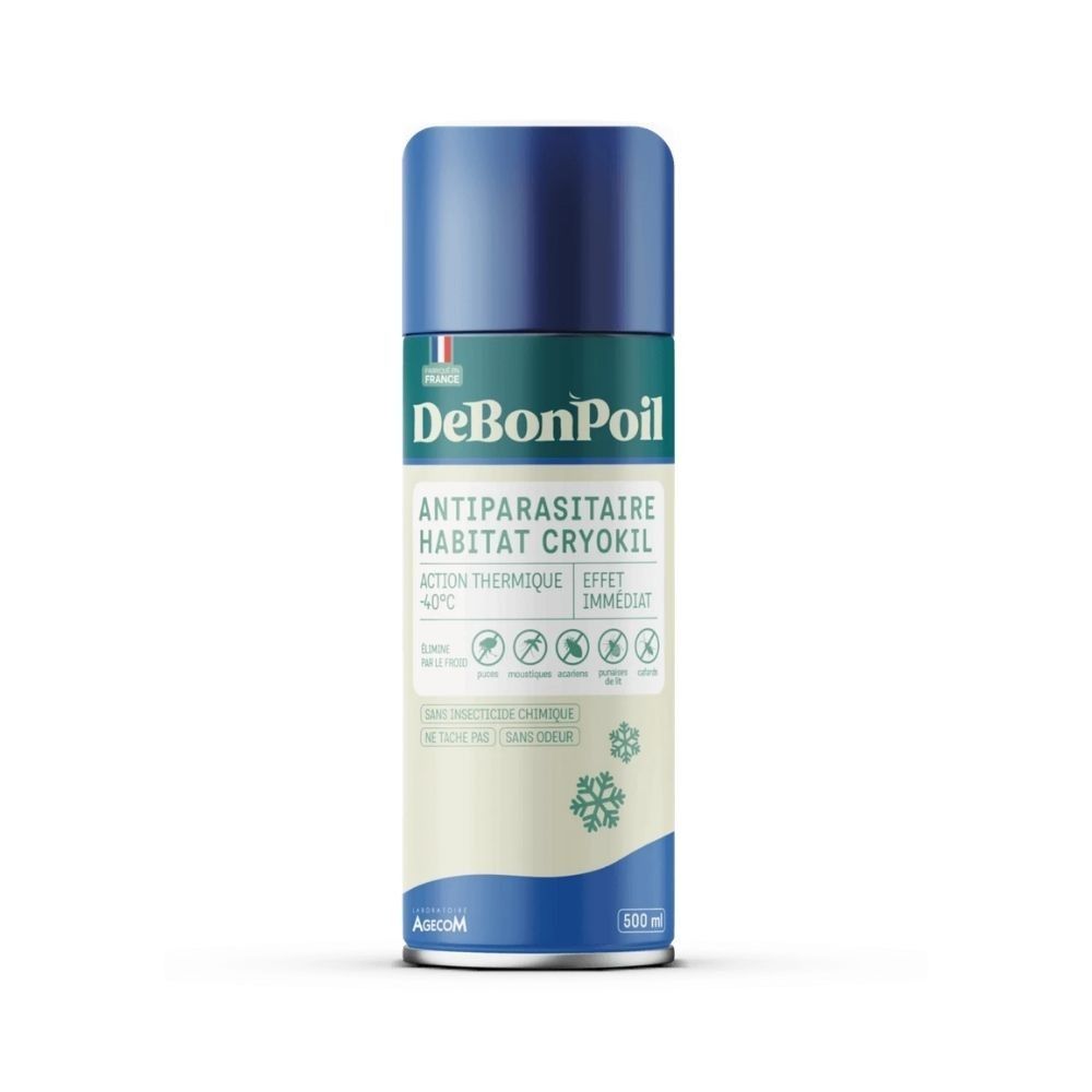 Aérosol antiparasitaire habitat cryokil debonpoil -40°c 500 ml