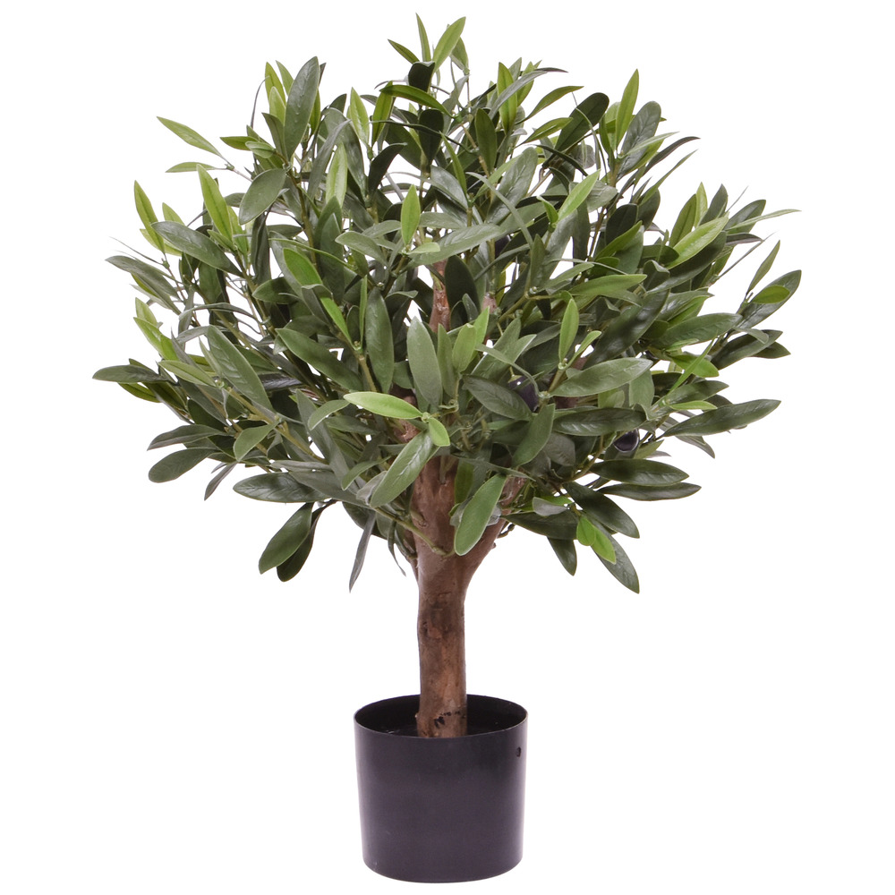 Boule d'olive artificielle d 40cm uv en pot