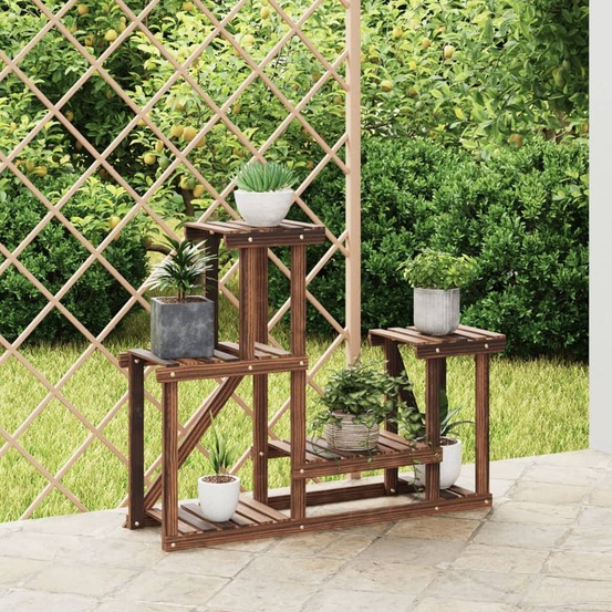 Support à fleurs 90x25x73,5 cm bois massif de sapin