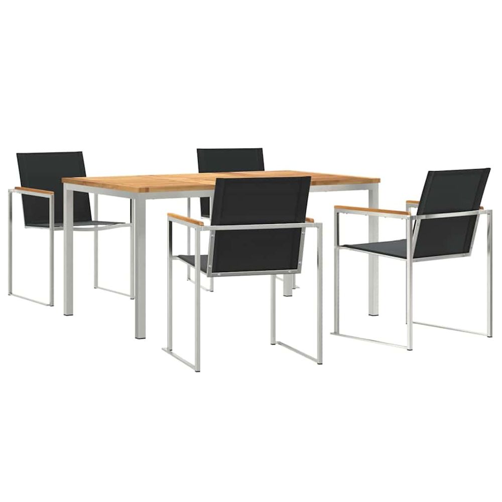 Ensemble de salle à manger pour jardin 5 pc