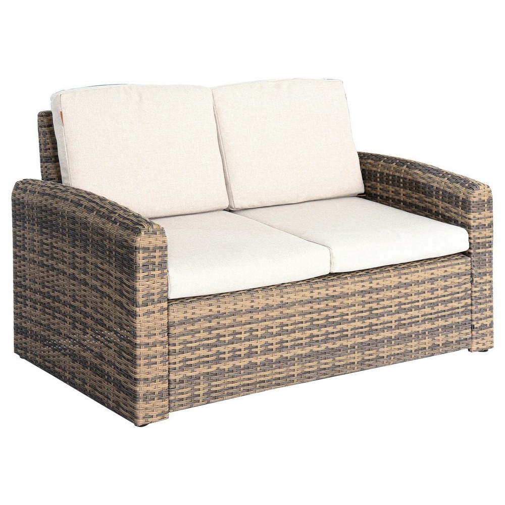 Canapé de jardin selenim 2 places beige