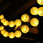 Guirlande lumineuse - lanternes jaunes - 4m80