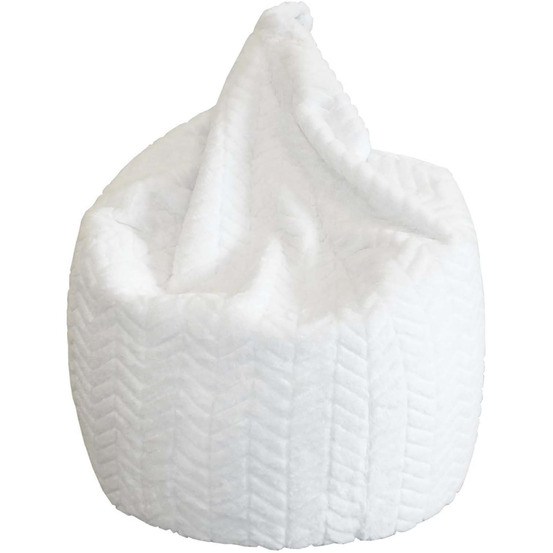Poire intérieur en polyester charlie 80 x 100 cm blanc