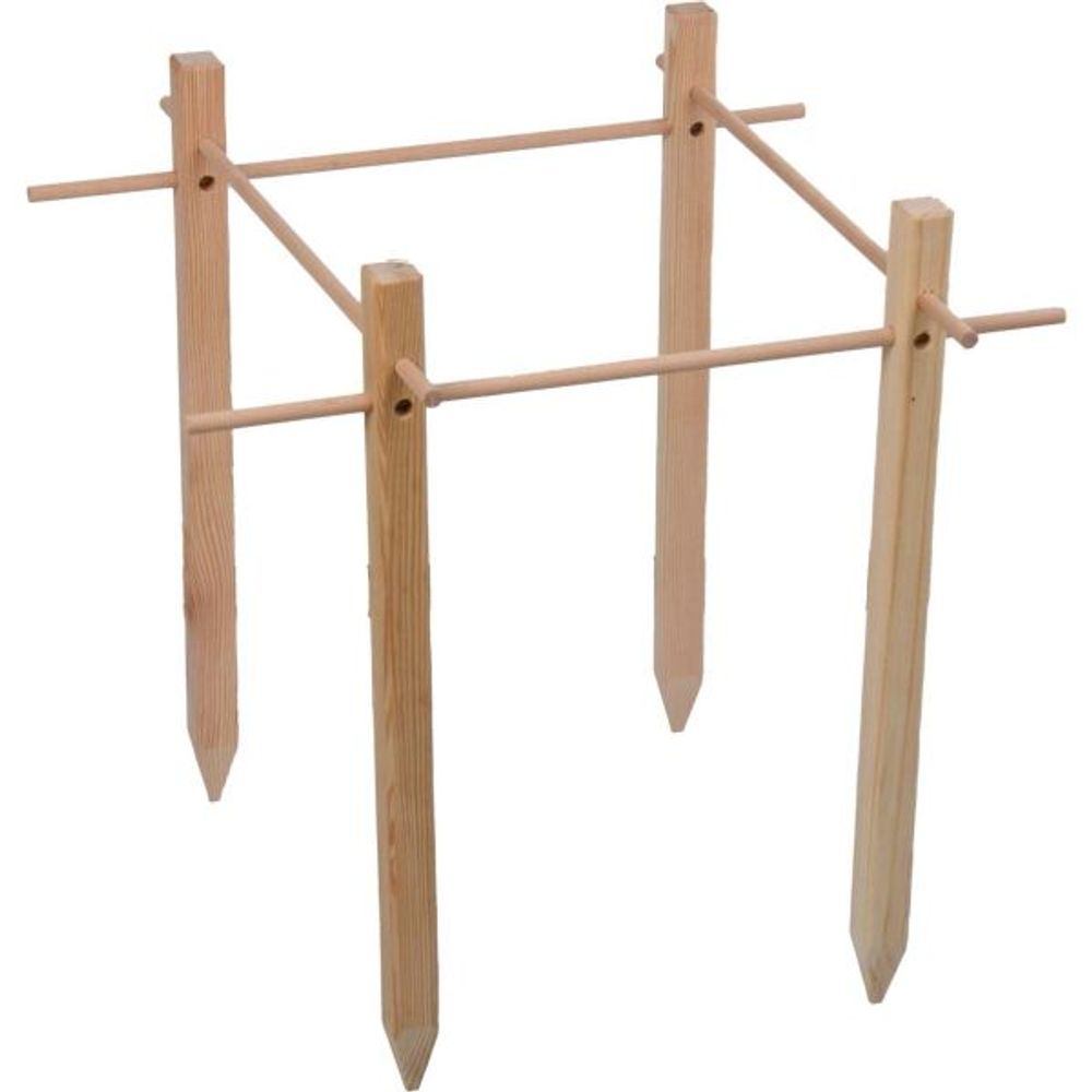 Support en bois de pin pour plantes vegetable garden 50 x 50 cm