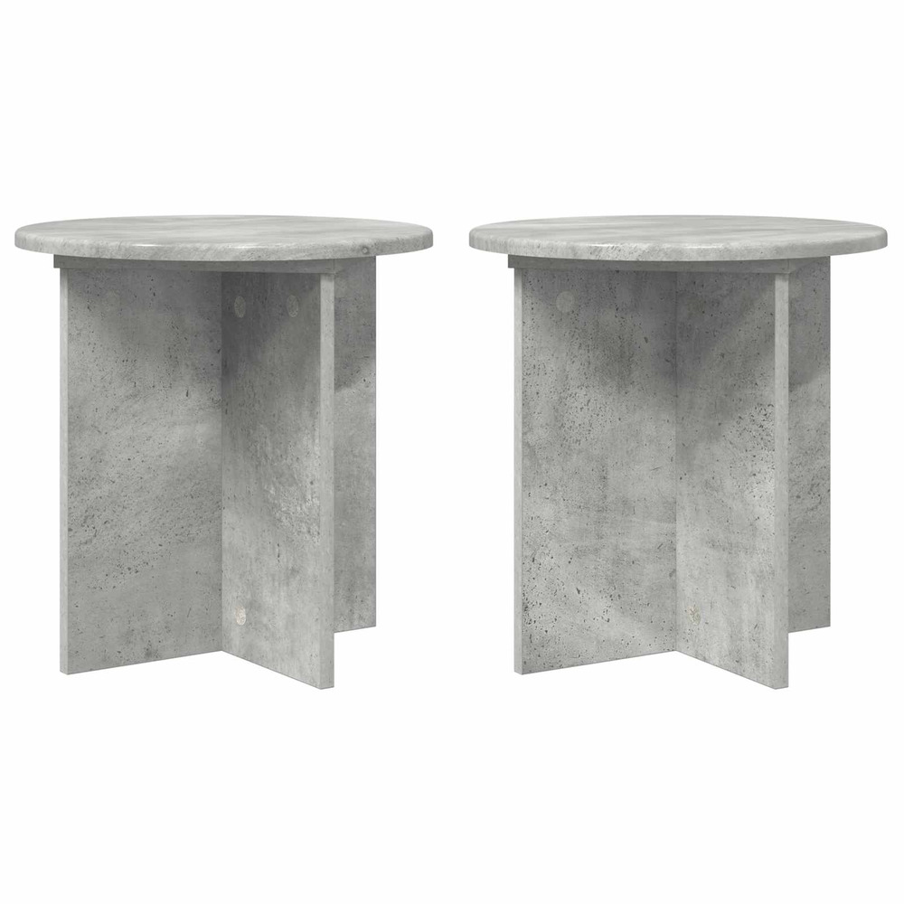 Support de plante 2 pcs gris béton 40 x 40 x 40 cm