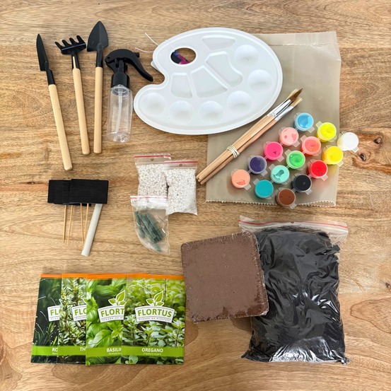 Kit plantation : mon premier kit de jardinage – herbes simples