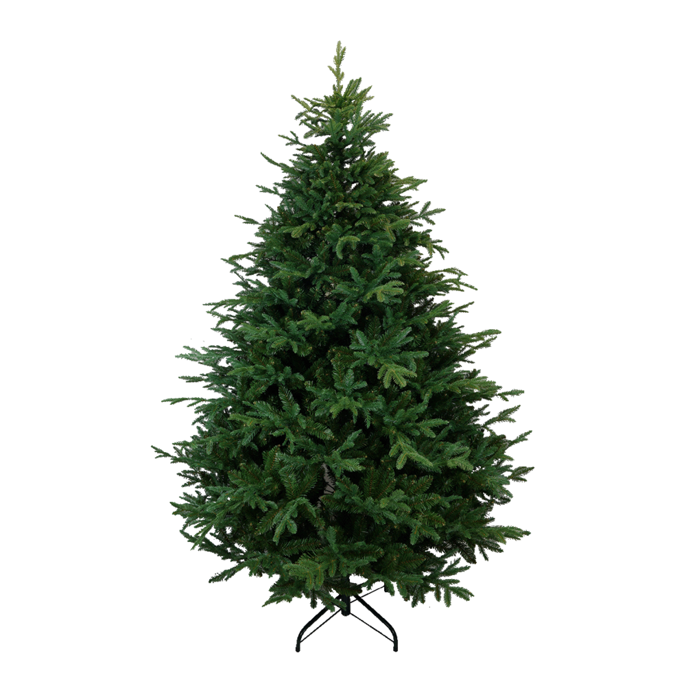 Sapin de noël artificiel réaliste en pe/pvc 240 cm - style épicéa de serbie - little grove