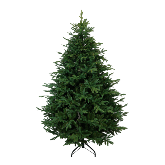 Sapin de noël artificiel réaliste en pe/pvc 240 cm - style épicéa de serbie - little grove