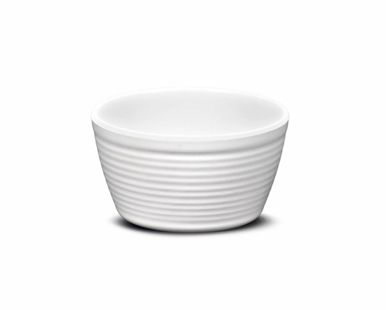 Bol ondulé bianca en mélamine - pujadas
