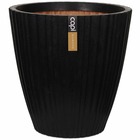Pot à fleurs urban tube conique 40x40 cm noir kblt801