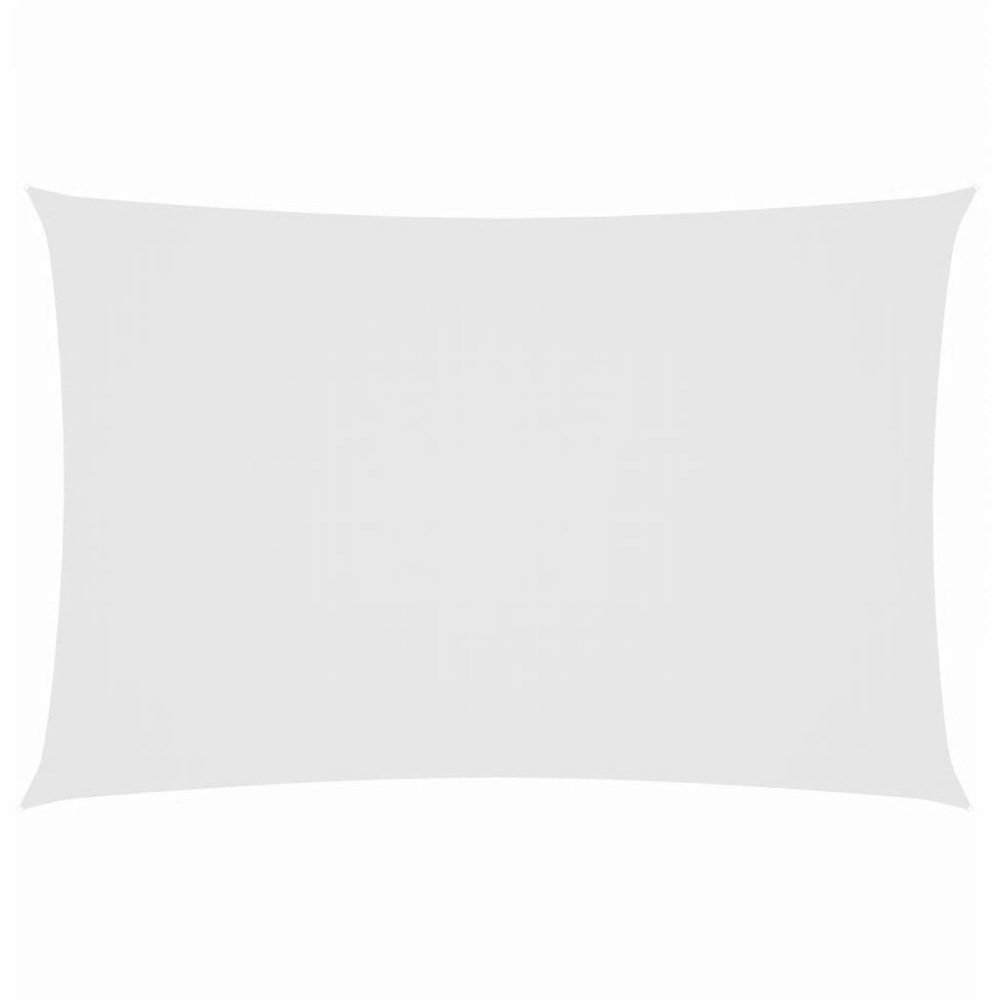 Voile de parasol tissu oxford rectangulaire 2x5 m blanc