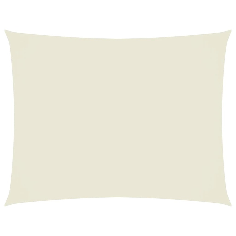 Voile de parasol tissu oxford rectangulaire 2,5x3,5 m crème