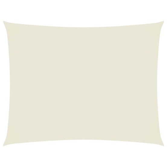 Voile de parasol tissu oxford rectangulaire 2,5x3,5 m crème
