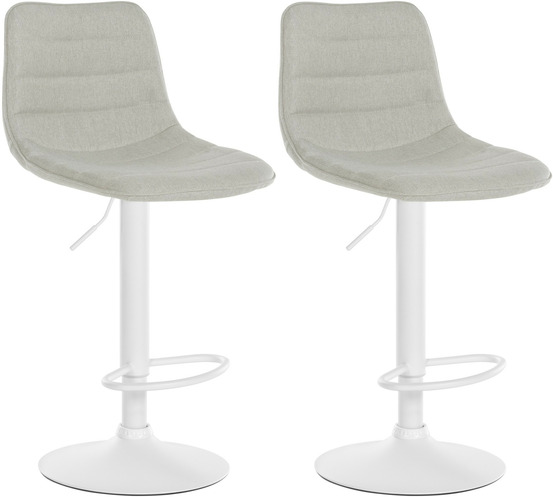 Lot de 2 tabourets de bar lex tissu w