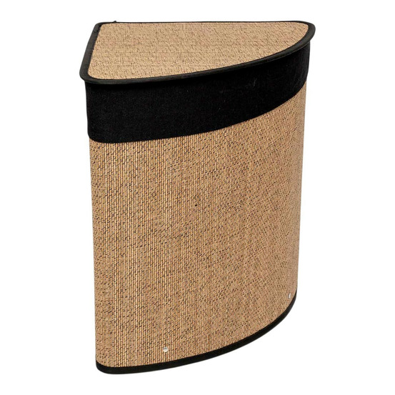 Panier à linge d'angle en bambou