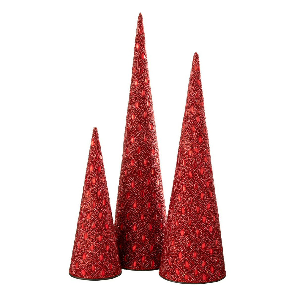 Lot de 3 cônes de noël 
