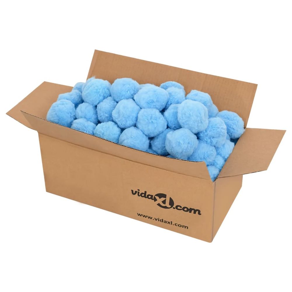 Boule anti-bactérienne filtrante de piscine bleu 700 g pe