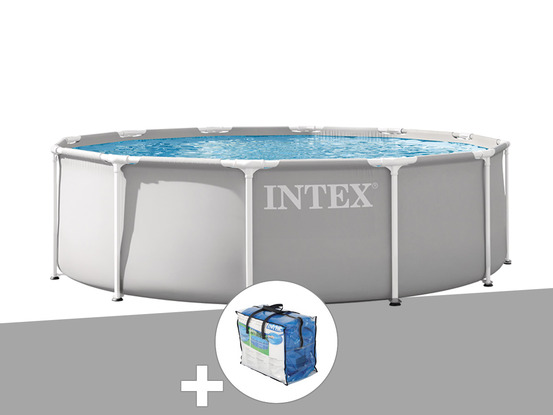 Kit piscine tubulaire prism frame ronde 3,05 x 0,76 m + bâche à bulles