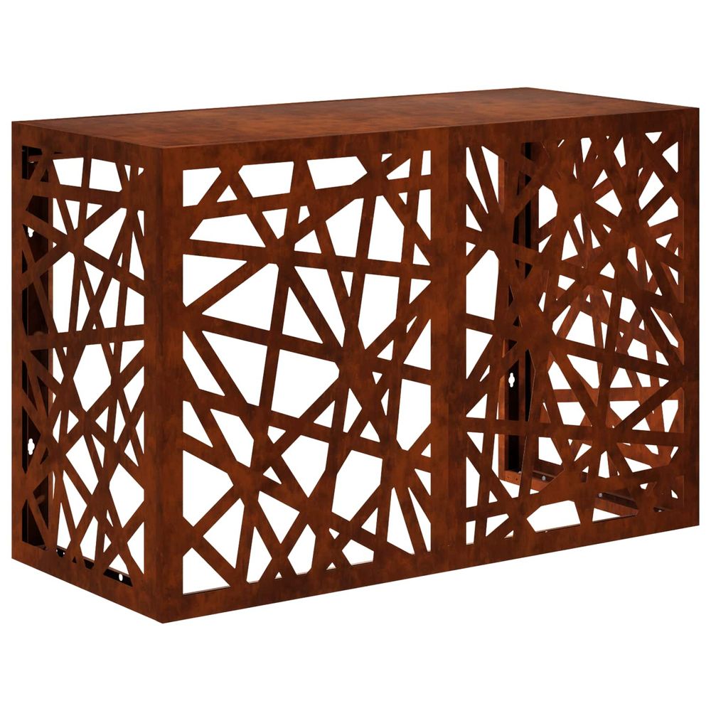 Housse de climatiseur rouillé 90 x 40 x 60 cm acier patiné